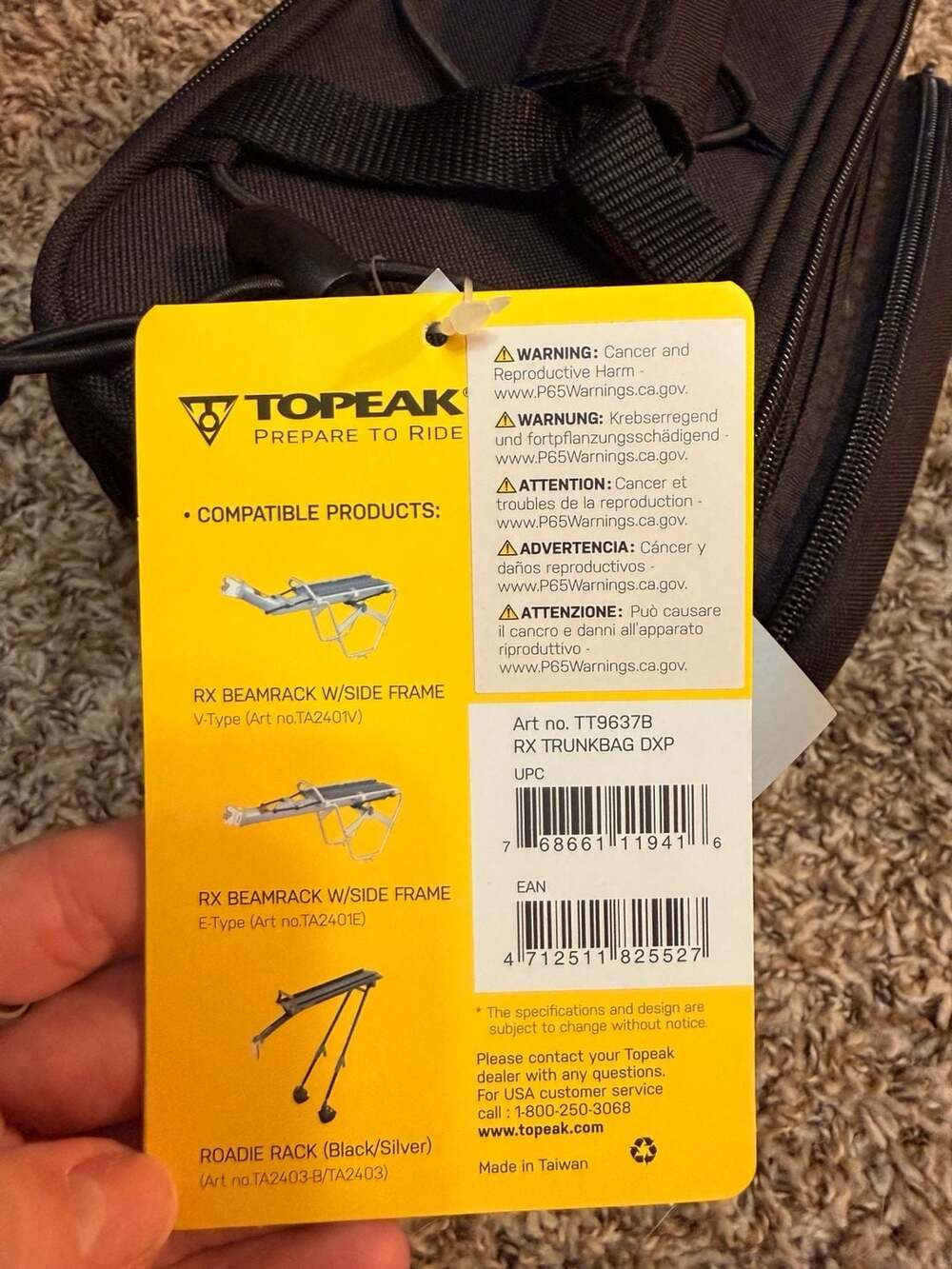 Topeak RX Trunkbag DXP Rear Bicycle Bag - Picture 2 of 5